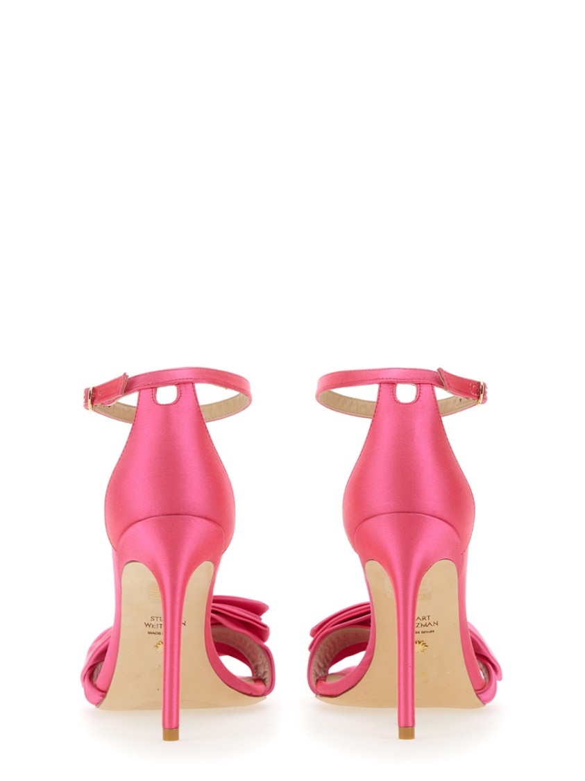 Stuart Weitzman Sandal Nudistcurve Loveknot 100 In Pink