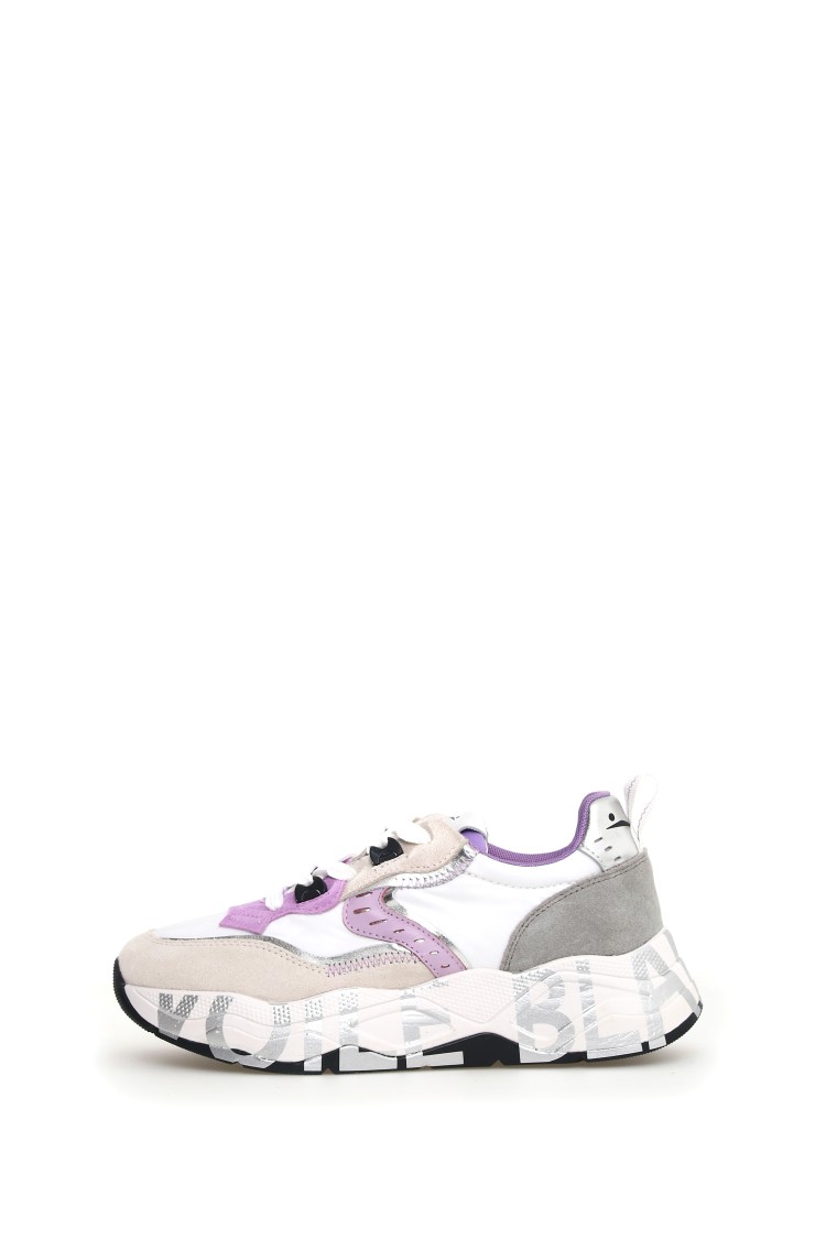 VOILE BLANCHE VOILE BLANCHE LIGHT PINK SNEAKERS WITH SOFT TEXTURES