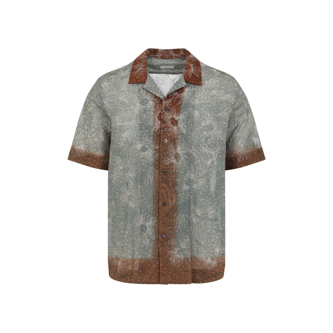 Dries Van Noten Carltone Green Cotton Shirt Casual Shirt