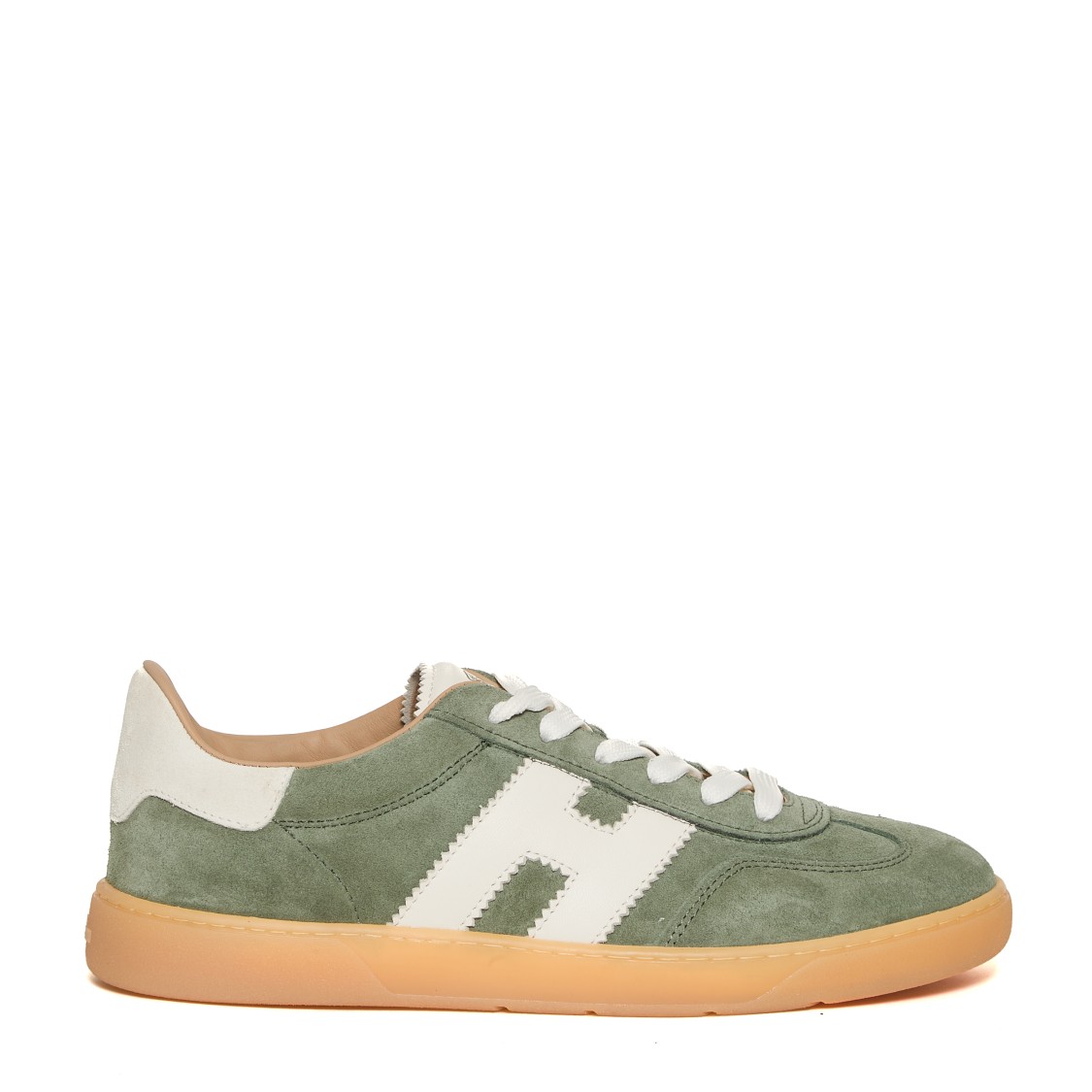 Hogan Cool Low-top Suede Sneakers In Green