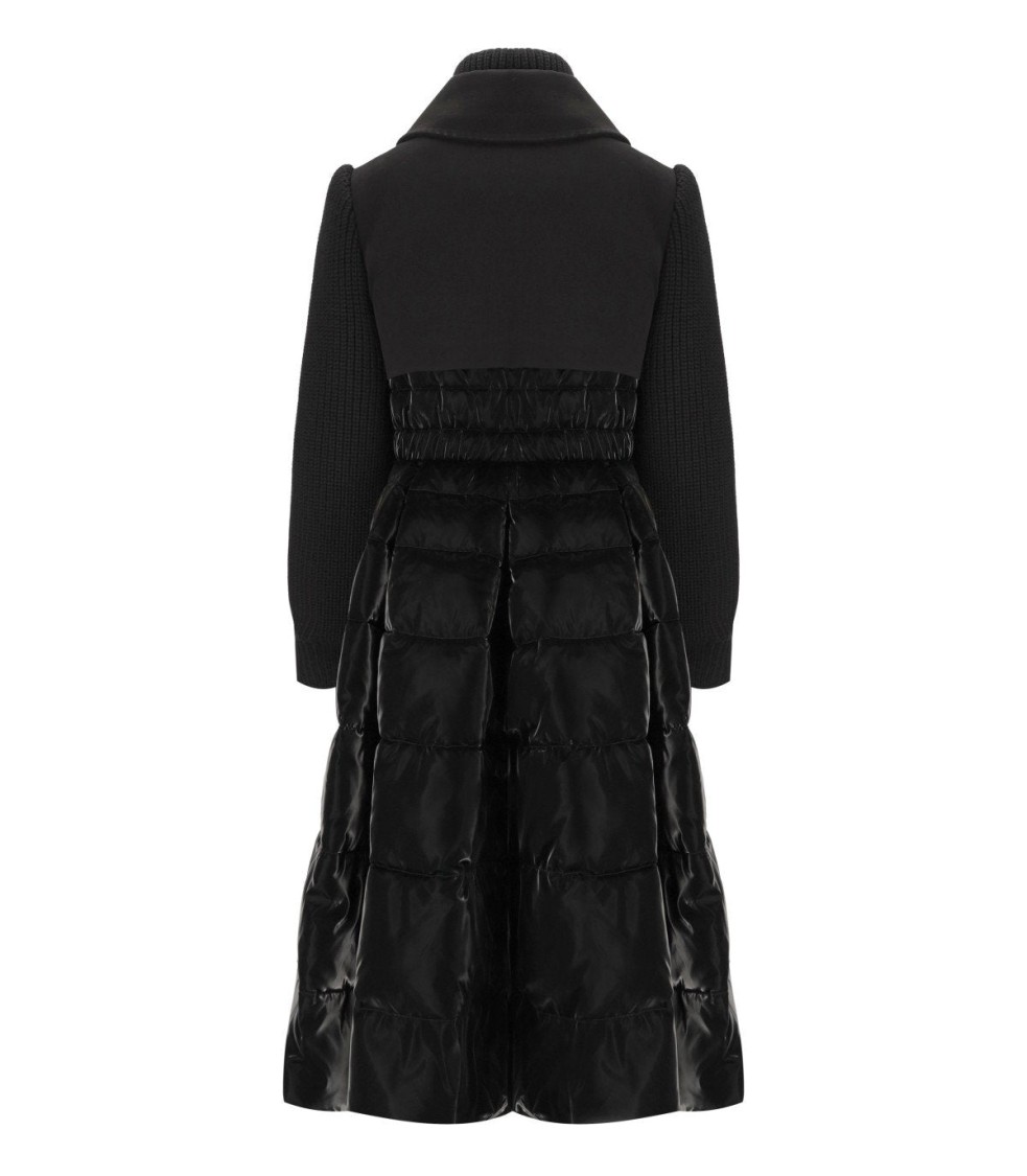 Elisabetta Franchi Circle Black Padded Coat