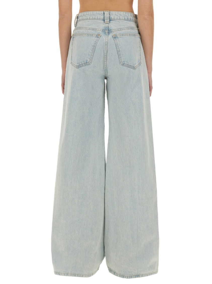 Khaite Light Blue Denim Dane Jeans<br/> In Blue