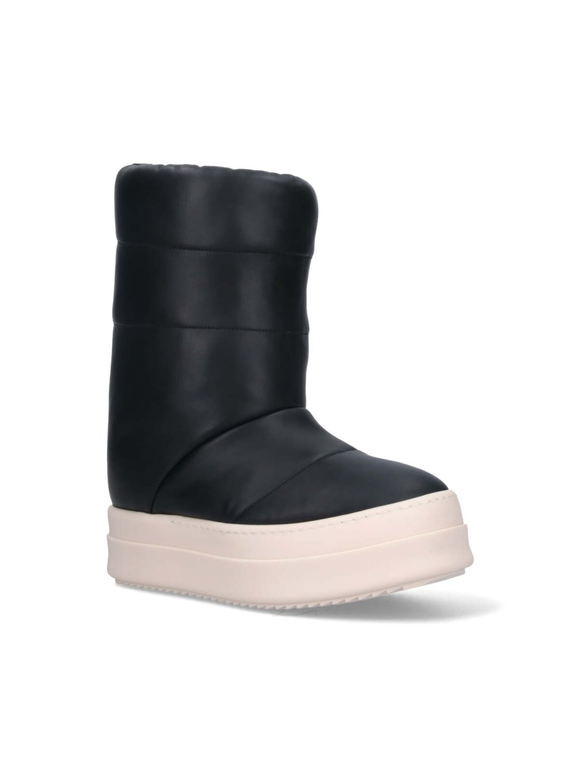 Rick Owens Puffer Sneak' Boots – Black In Black