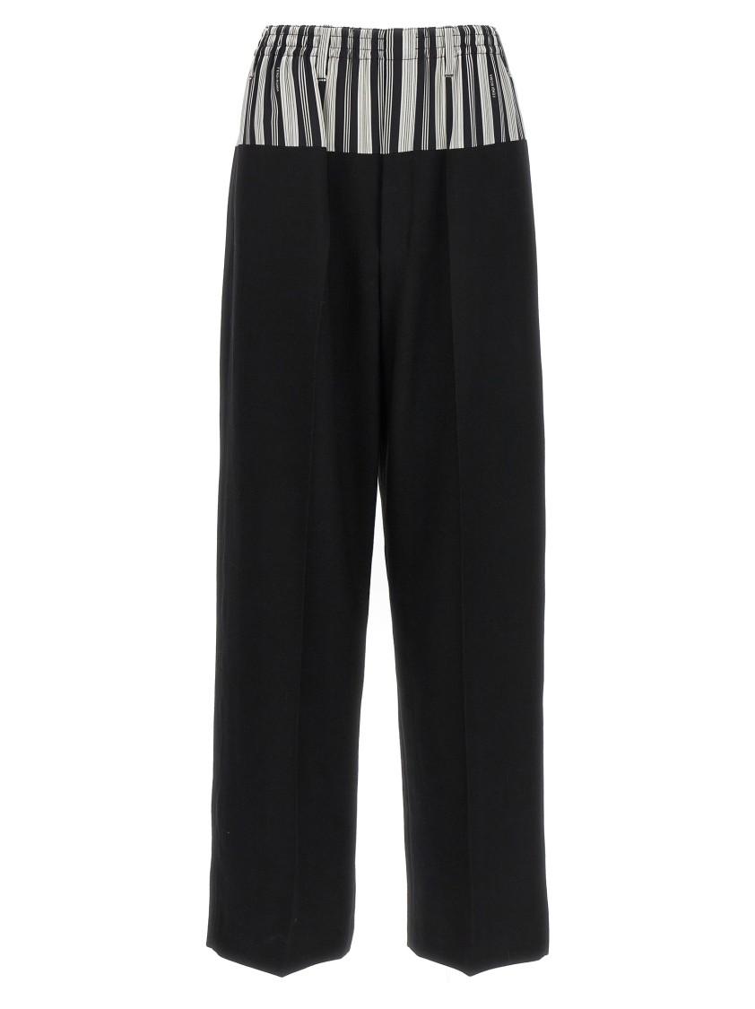 Fendi Basque Trompe L'oeil Pants In Black