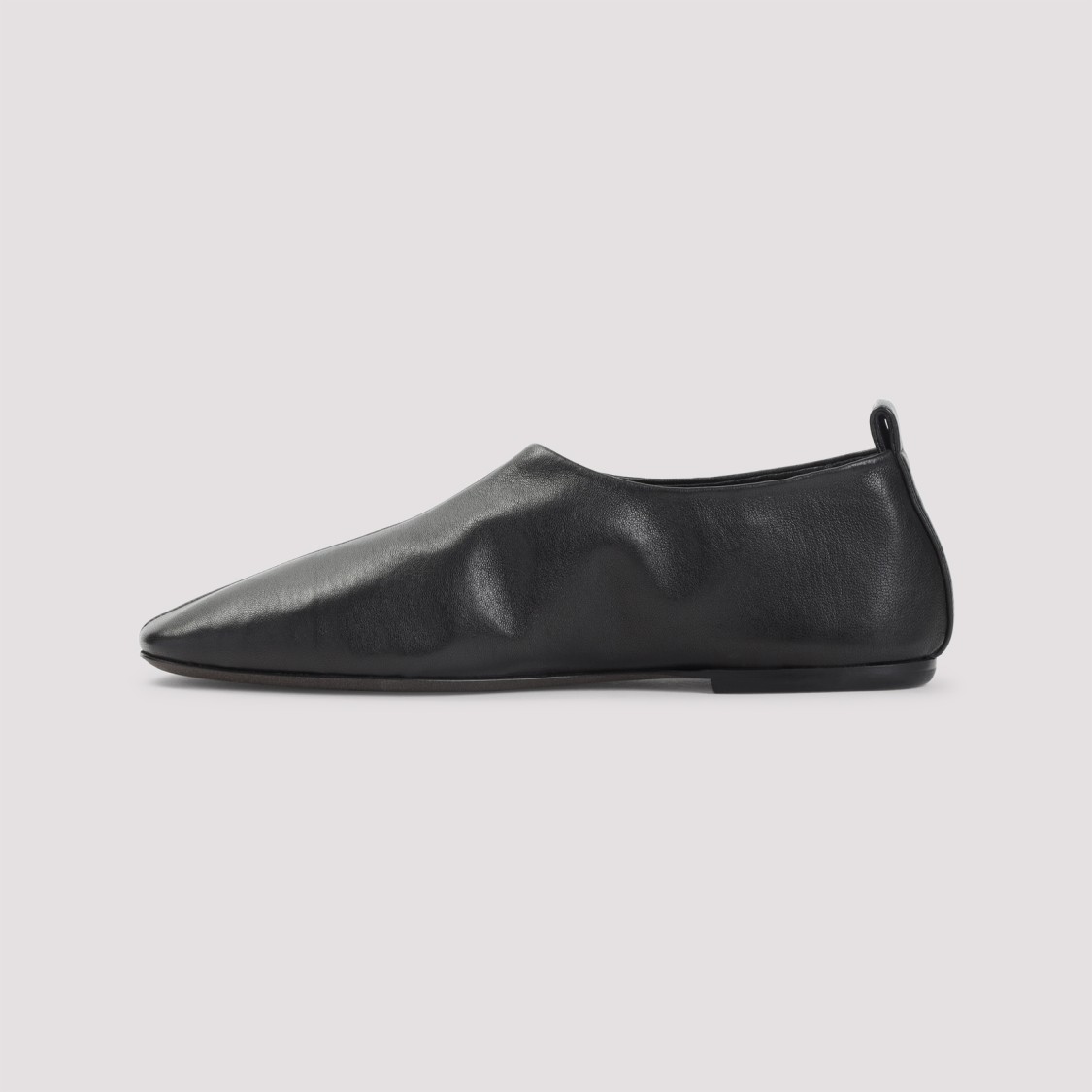 Dries Van Noten Pointed Toe Black Leather Loafers In Black