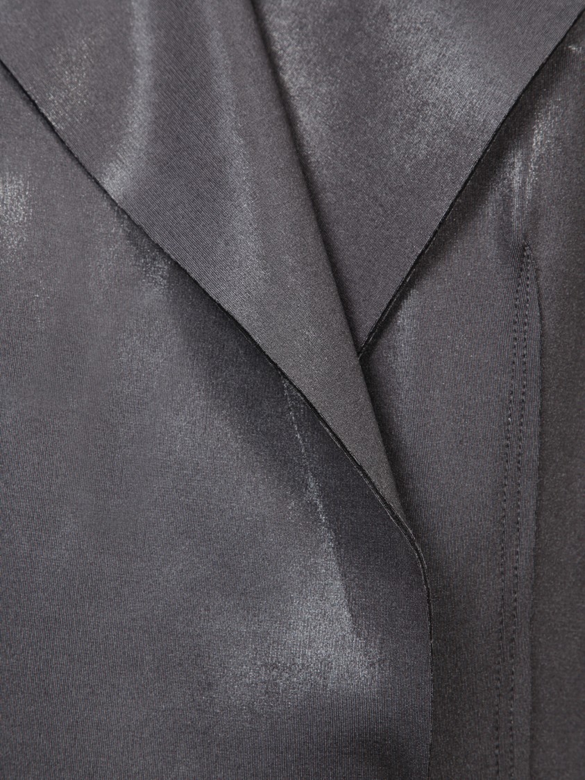 Shop Norma Kamali Grey Blazer Jacket