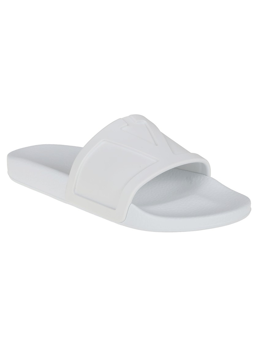 Valentino Coolside Pool Slide In White