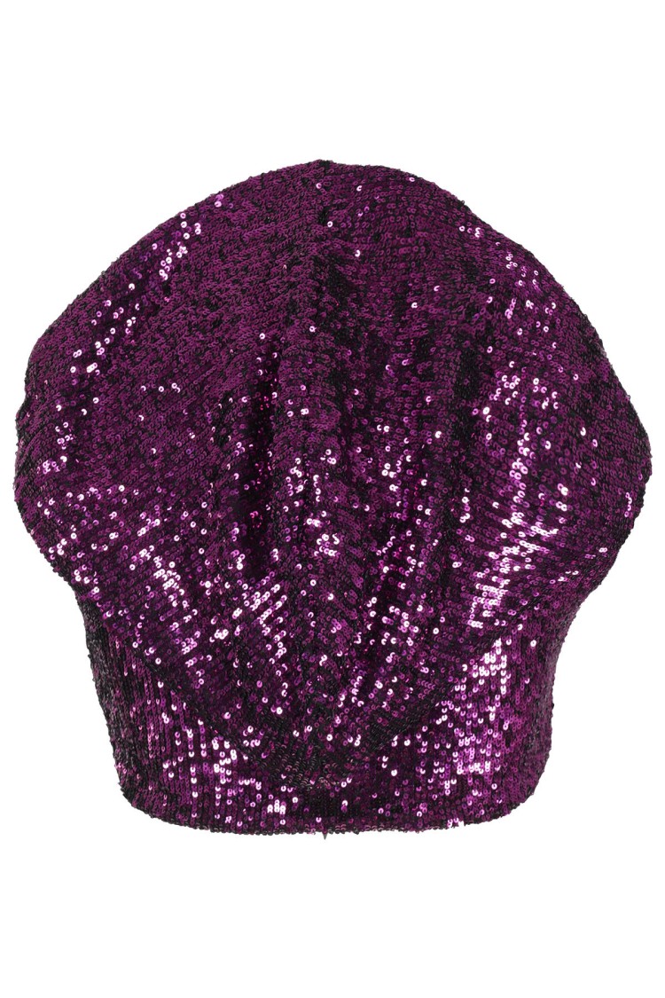NERVI NERVI SLEEVELESS HOODED TOP WITH SHIMMERING ZUZE PATTERN