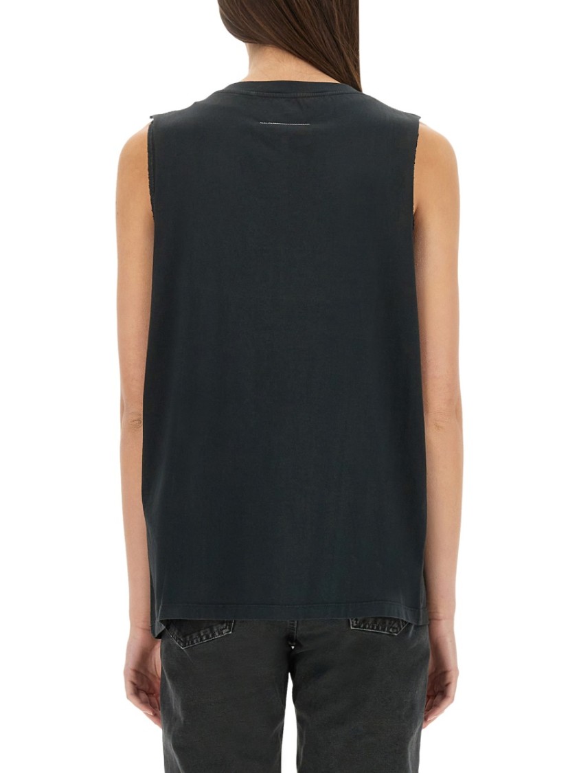 Mm6 Maison Margiela Mm6 By Maison Margiela Black Regular Fit Vest In Black