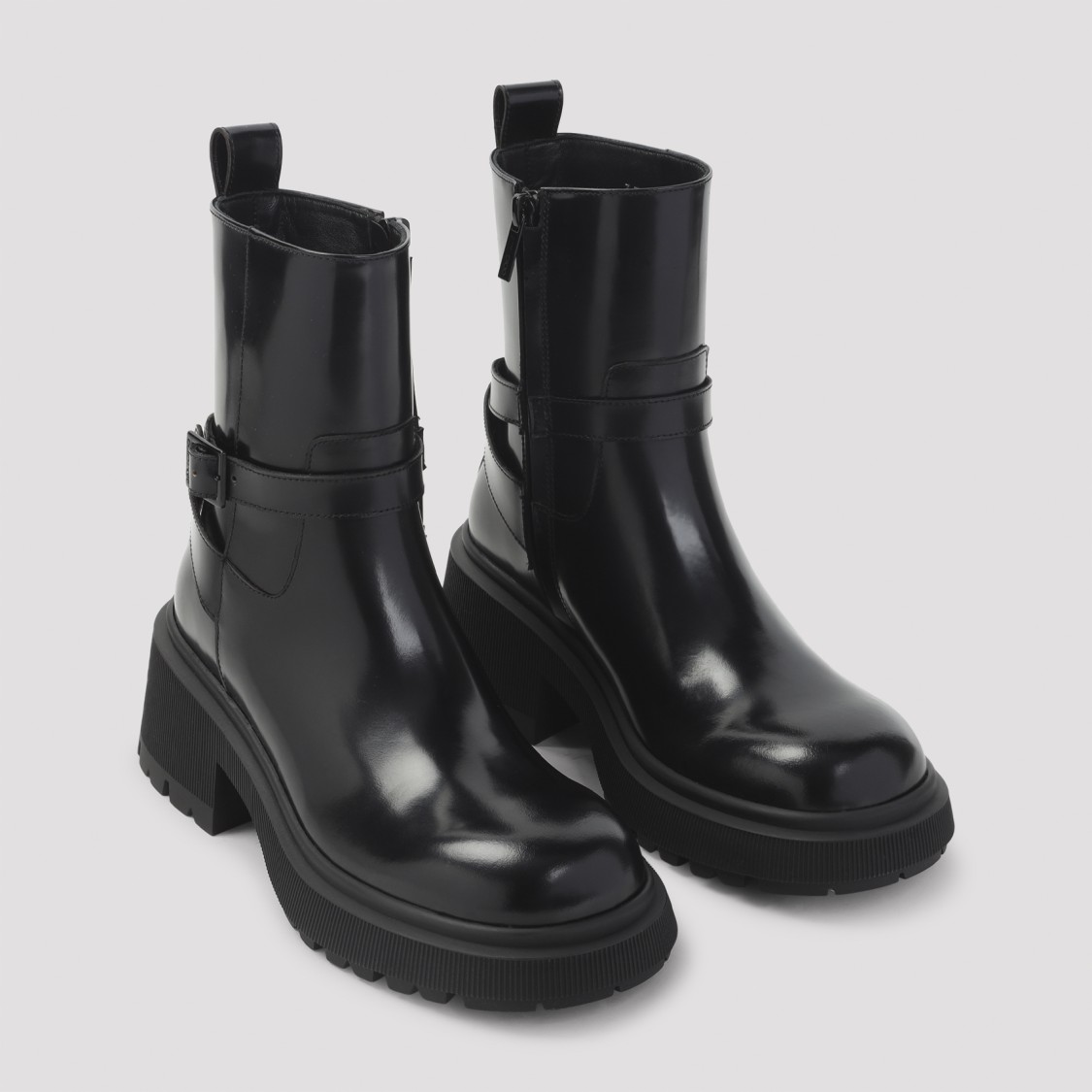 Jimmy Choo Soft Box Calf Conny Flat Boots Women In Black