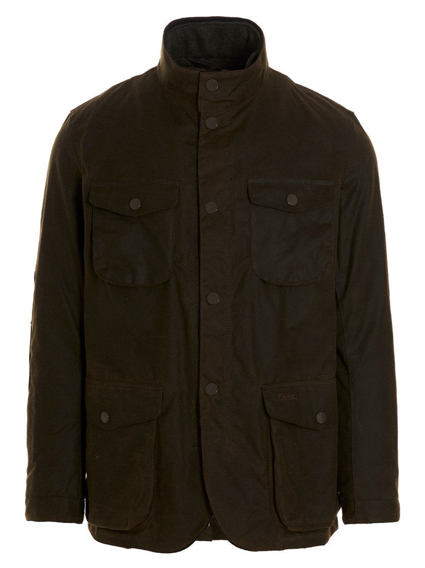 Barbour Ogston Waxed Jacket In Brown