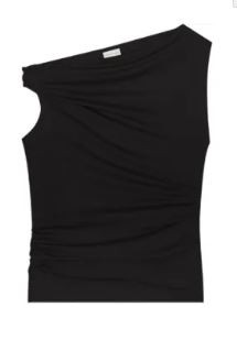 Dries Van Noten Henray Gathered Cotton Top