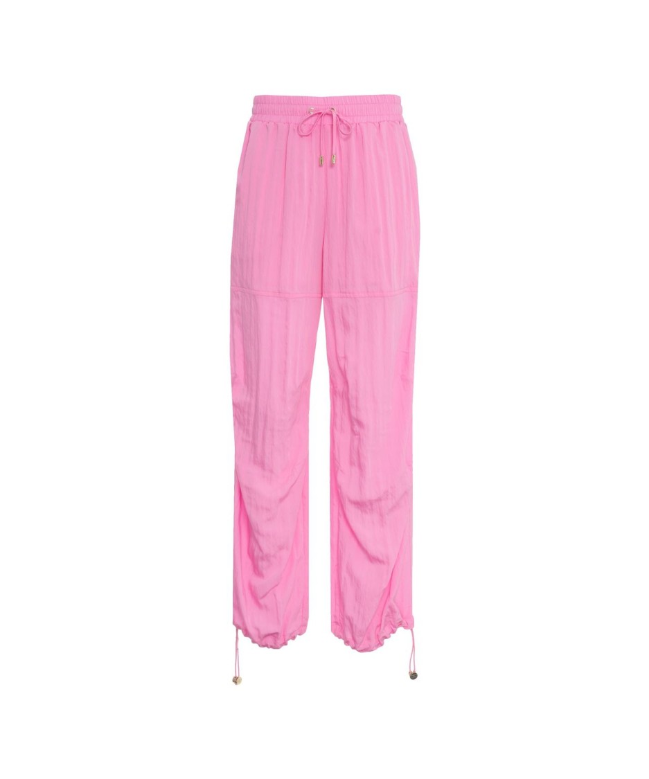 LIU •JO LIU JO VISCOSE BLEND JOGGERS WITH PATCHED POCKETS