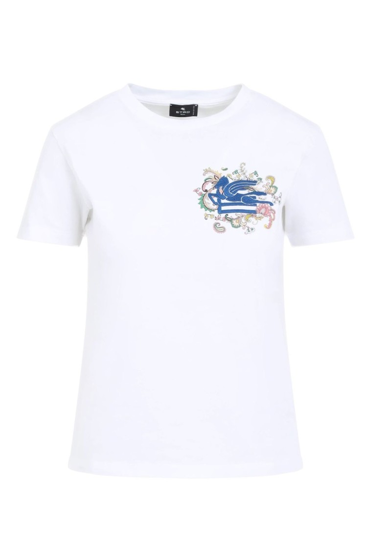 Etro Cut & Sew T-shirt With Embroidered Design