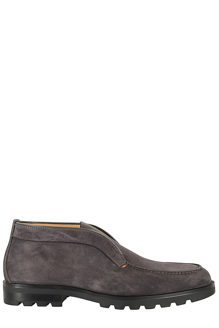 Santoni Rock Ow Slip-on Shoes In Grey