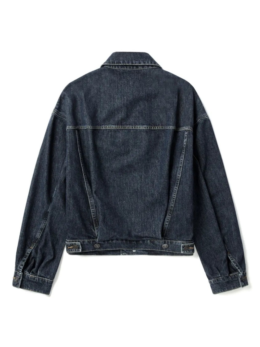 Shop Agolde Dalton Denim Jacket In Blue