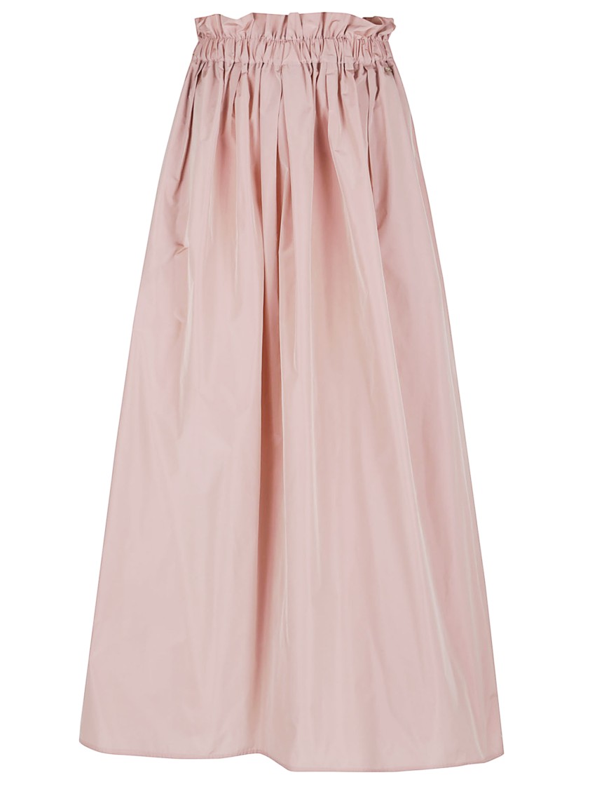 Herno Gathered Taffeta Maxi Skirt With Water-repellent Treatment