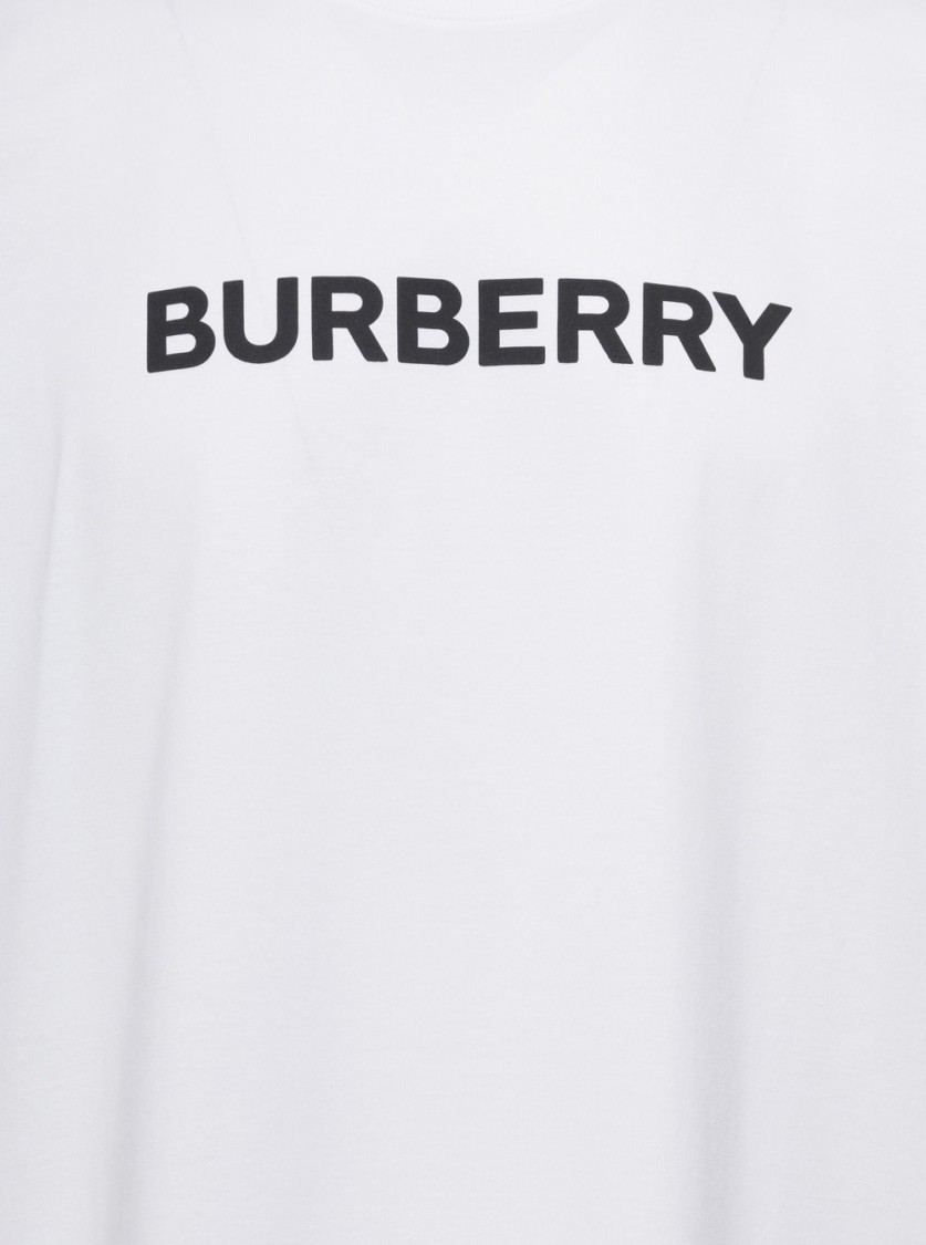 Shop Burberry White T-shirt With Logo