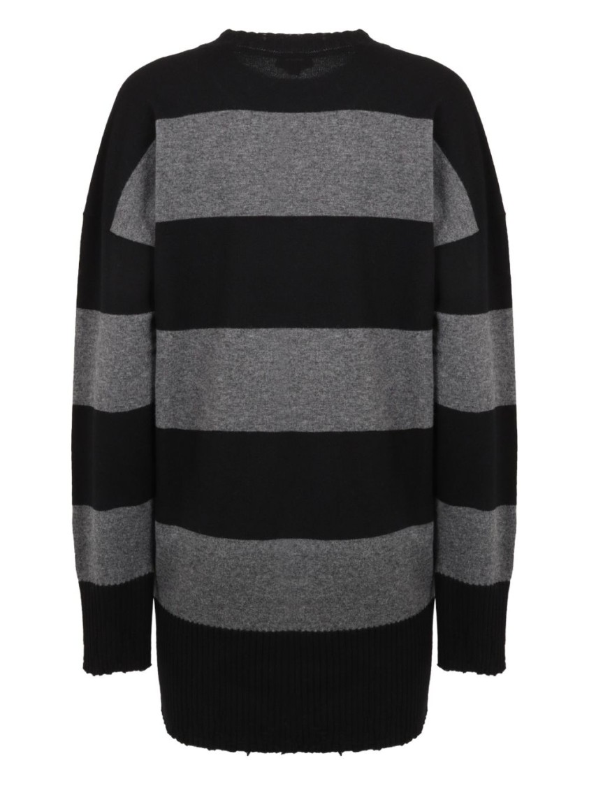 Stella Mccartney Relaxed Fit Dress With Bold Stripes In Multi