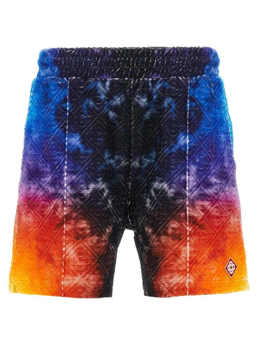 Casablanca The Gradient Towelling Bermuda And Short Multicolor In Blue