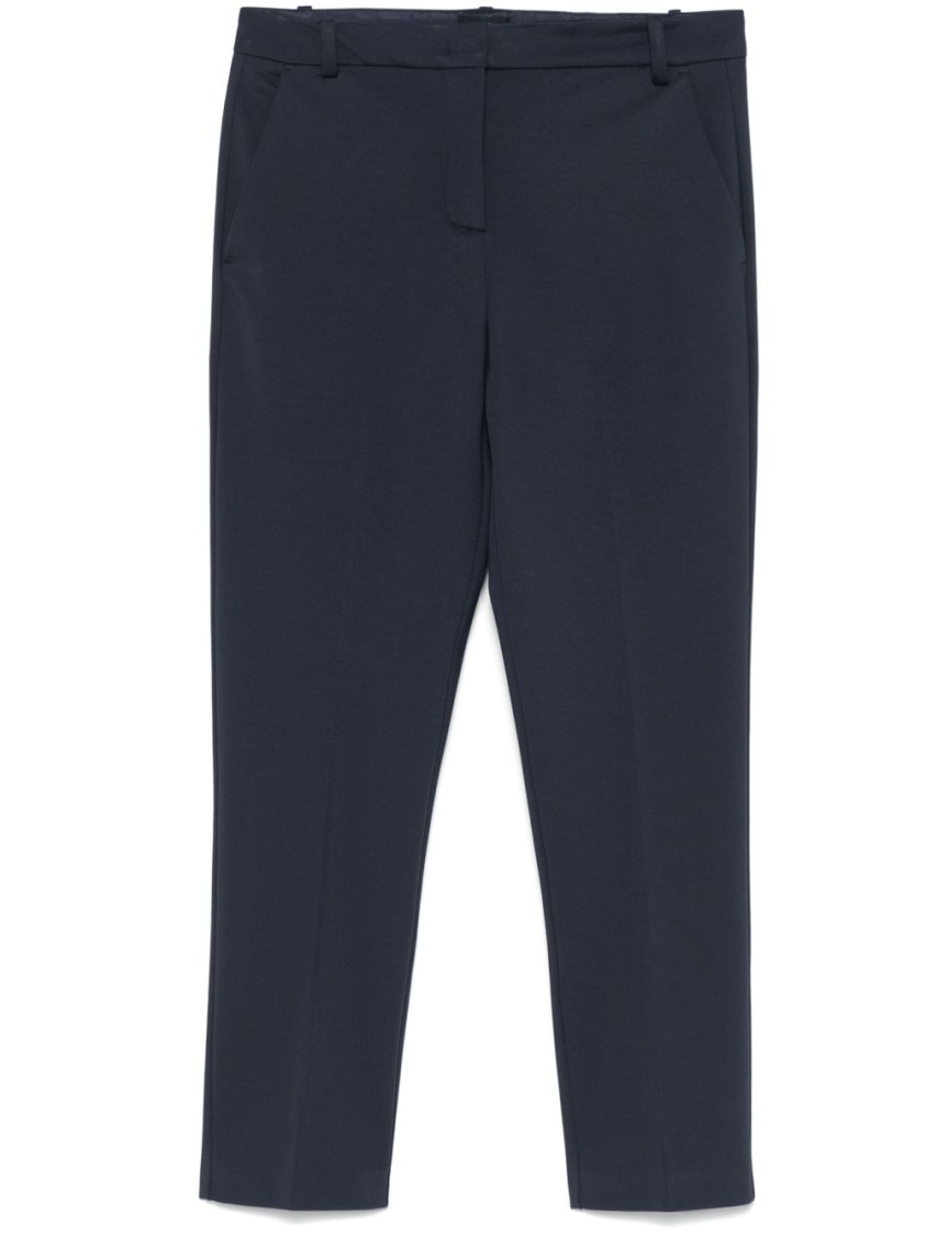 Pinko Beautiful Trousers With Belt Loops And Pockets In Blue