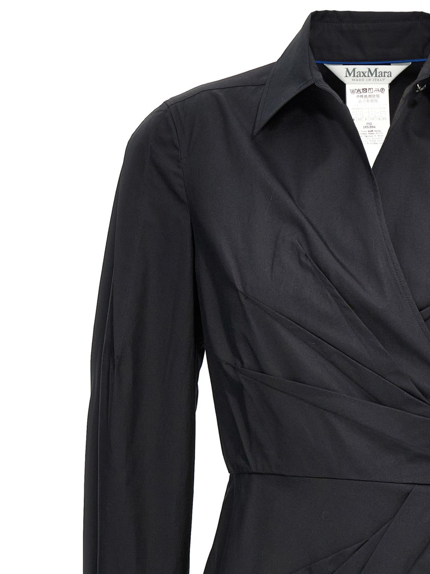 Max Mara Agrume Midi Dress In Black