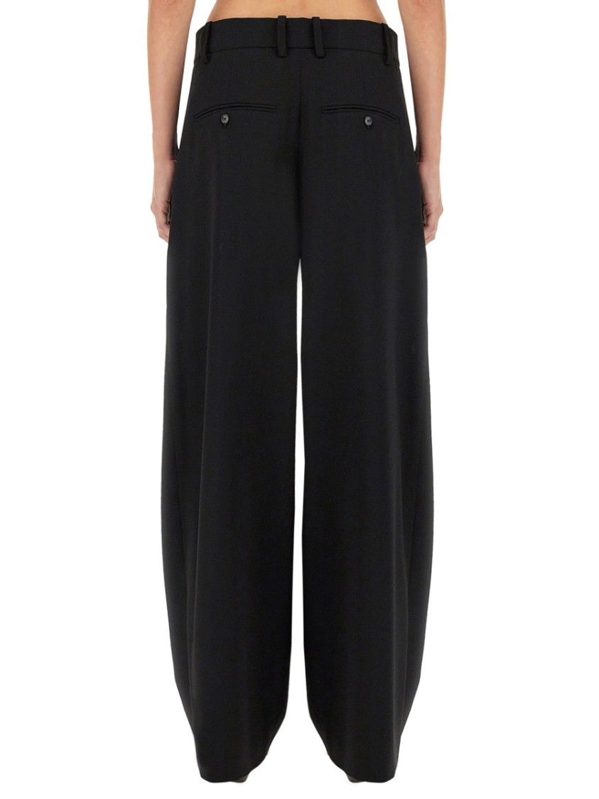 Isabel Marant Checked Tailored Wool Trousers In Black