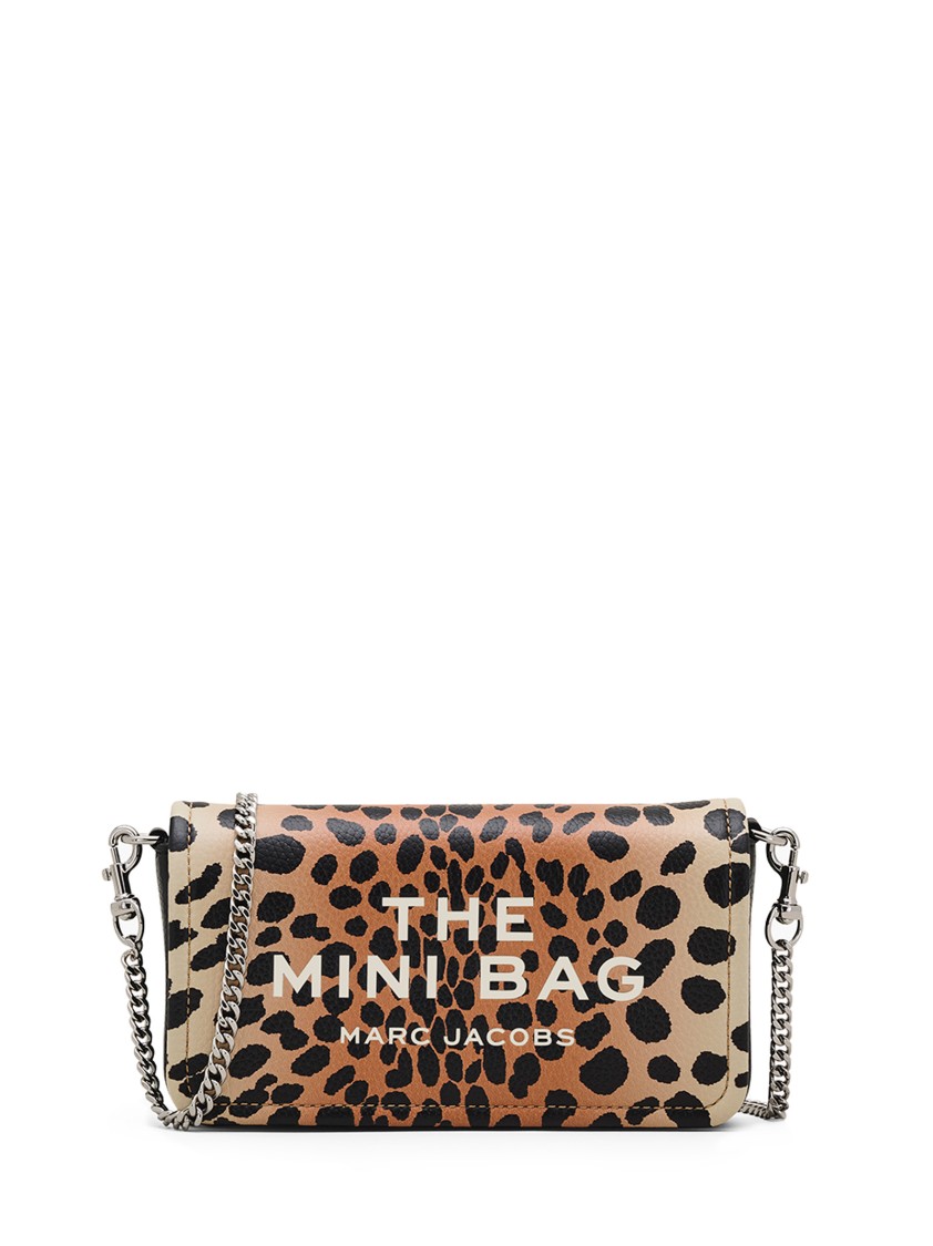 Marc Jacobs The Cheetah Chain Leopard Printed Mini Shoulder Bag In Brown