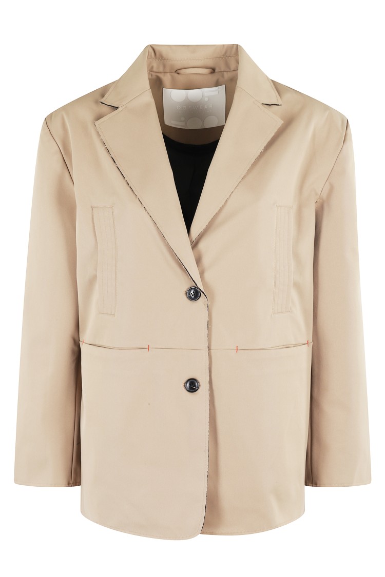 Oof Wear Tailored Jacket With Notched Lapel In Neutrals