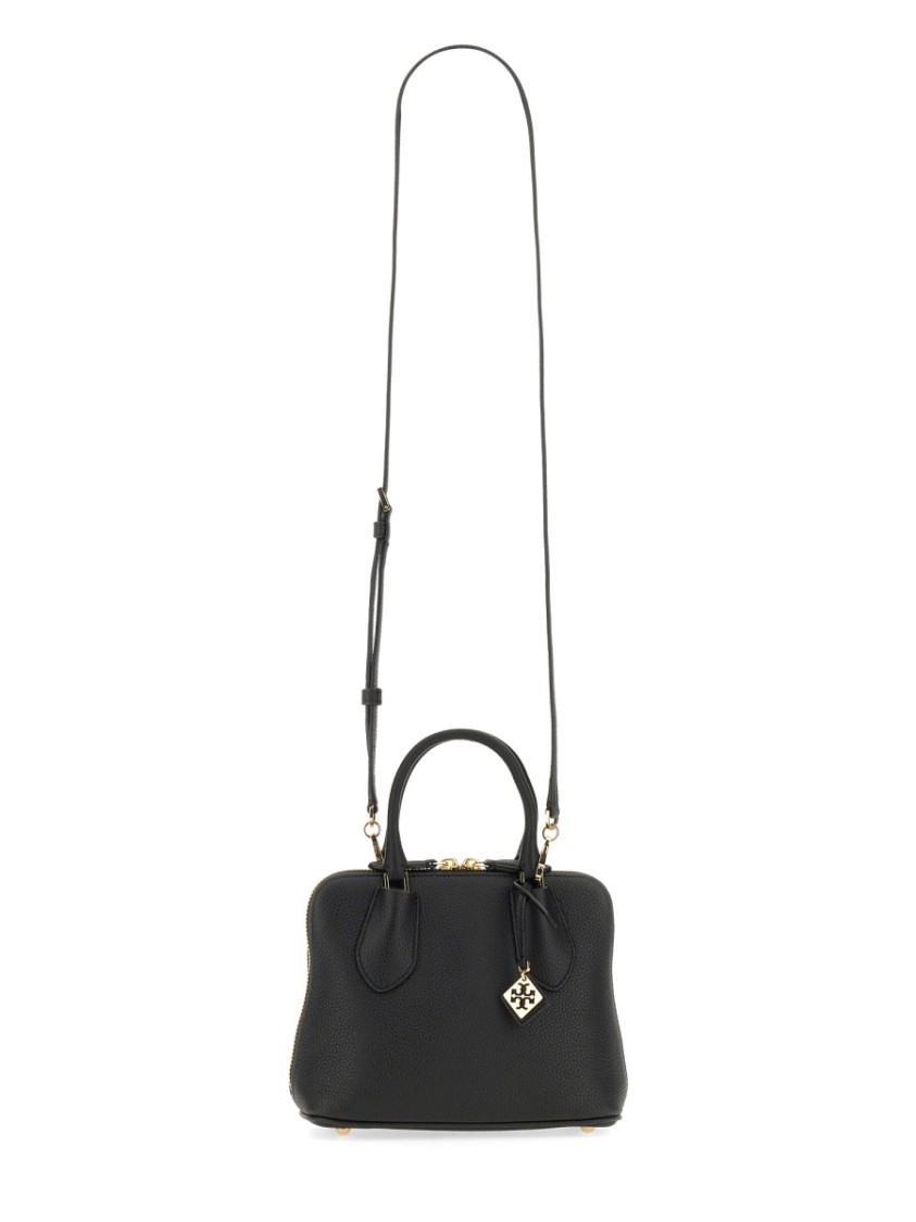 Tory Burch Swing Mini Trunk Bag In Black