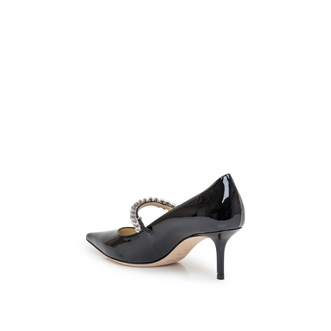 Jimmy Choo Bing 65mm Crystal-embellished Patent-leather Pumps In Pink