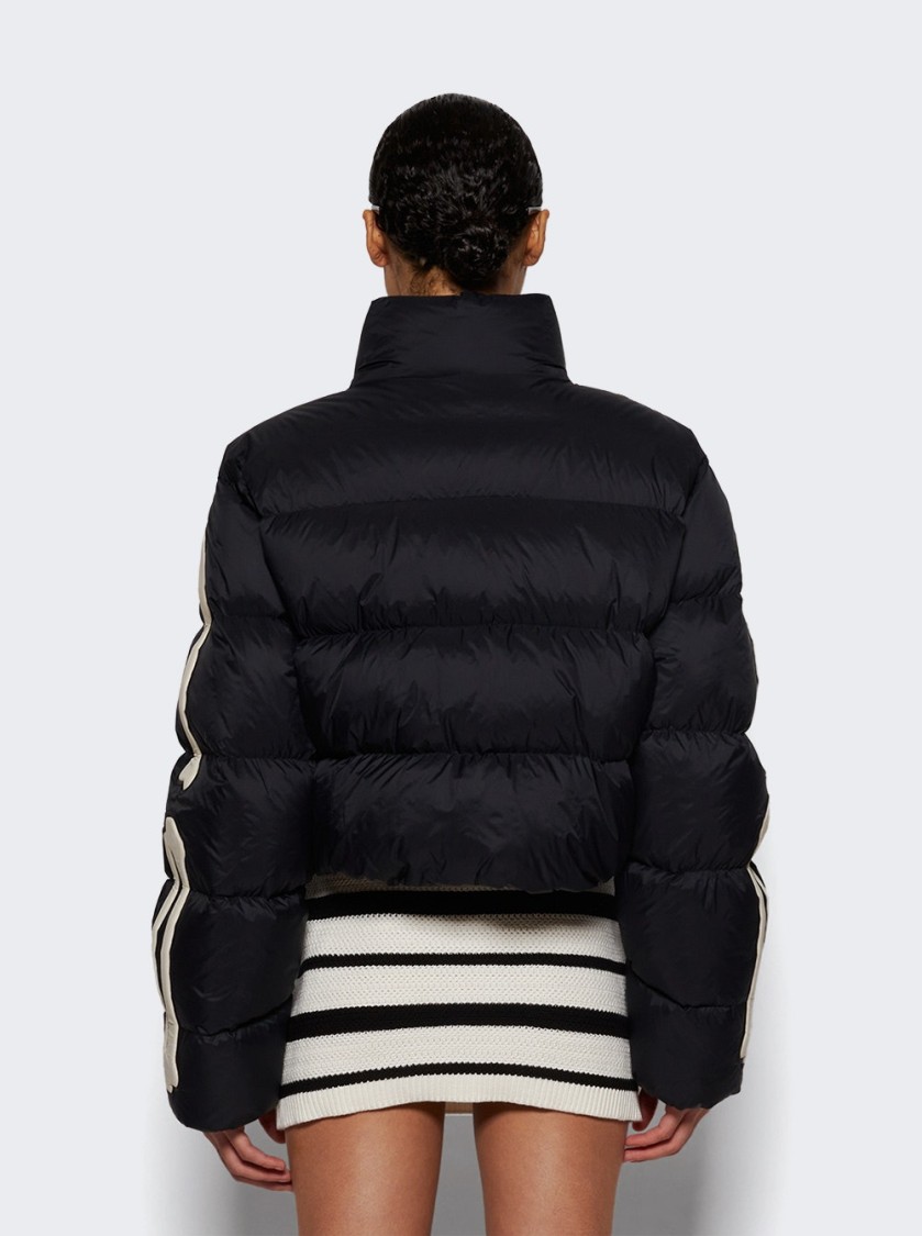 Amiri Bones Cropped Down Jacket Black In Black