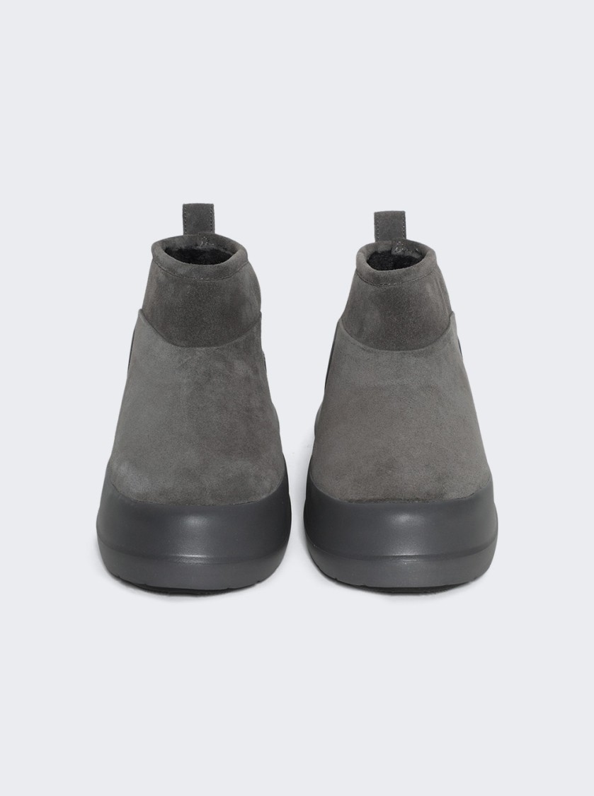 Shop Moon Boot Luna Low Boot Suede In Grey