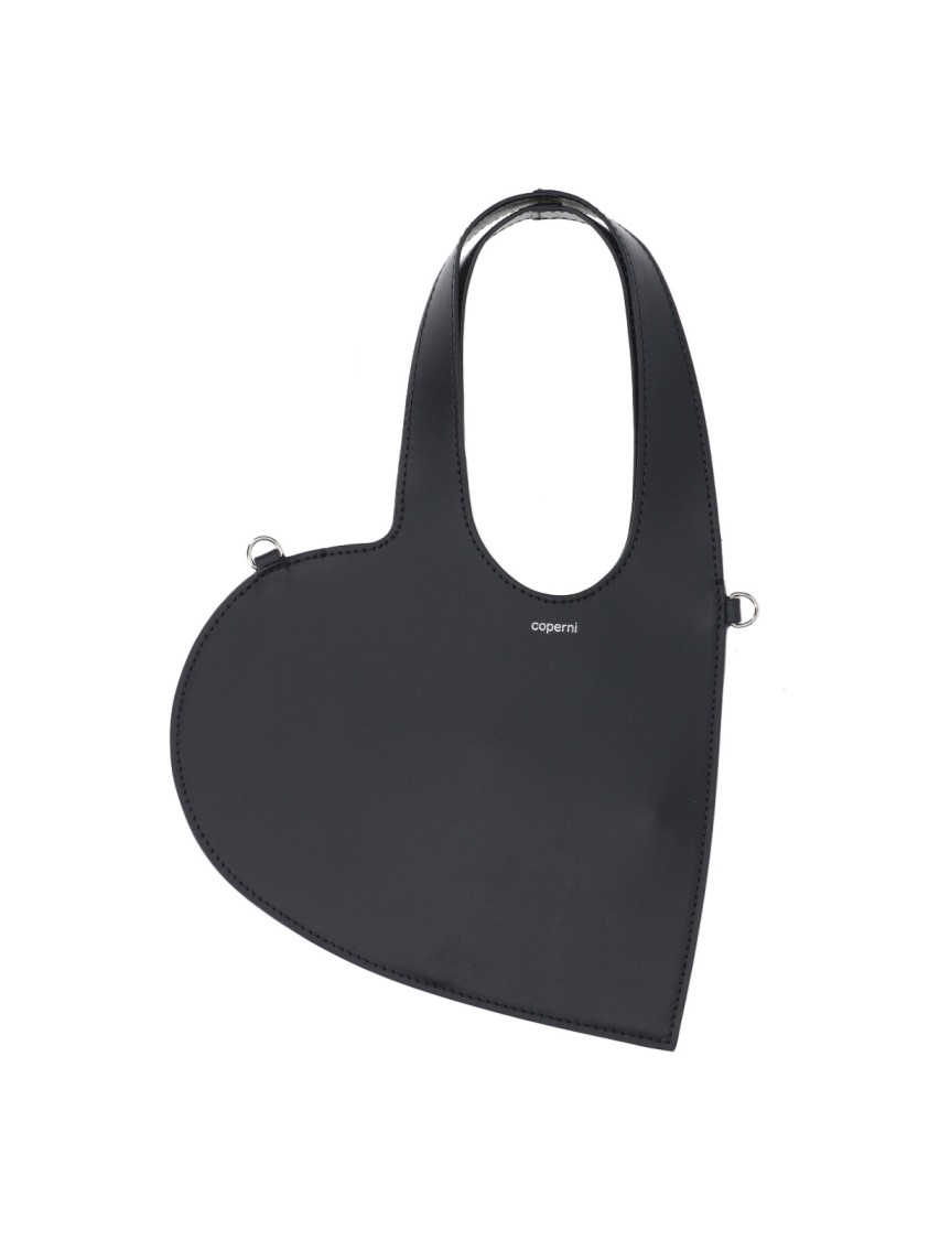 Coperni Heart Shape Top Handle Shoulder Bag In Blue