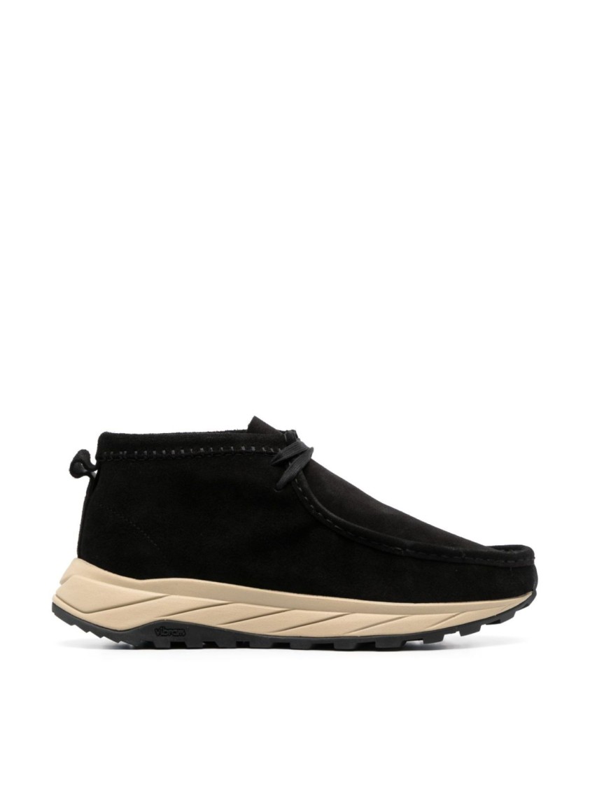 Clarks Wallabee Eden Desert Boots In Black