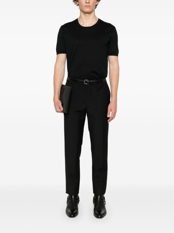 Tom Ford Relaxed-Fit Black T-Shirt With Round Neckline And