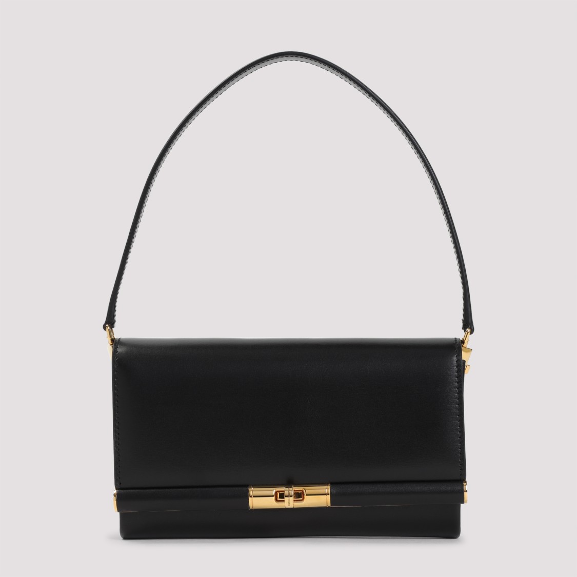 Dolce & Gabbana Marlene Black Calf Leather Shoulder Bag In Black