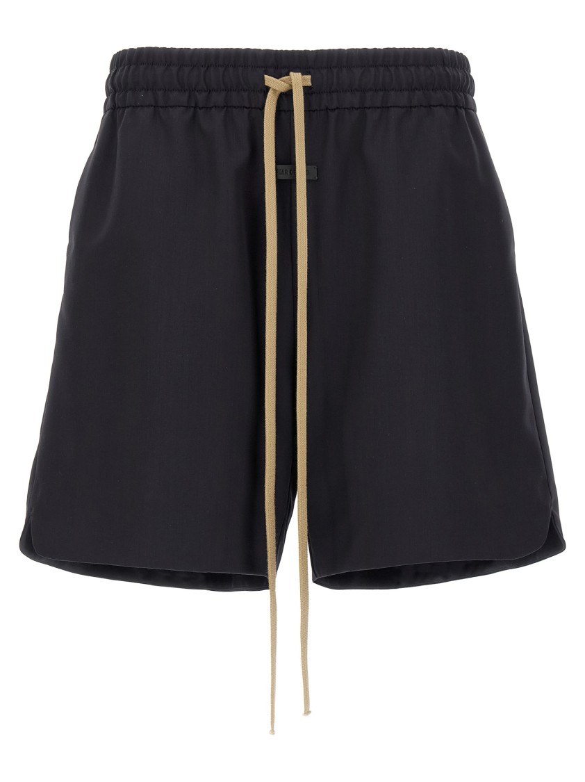 Fear Of God Wool Bermuda Shorts In Black