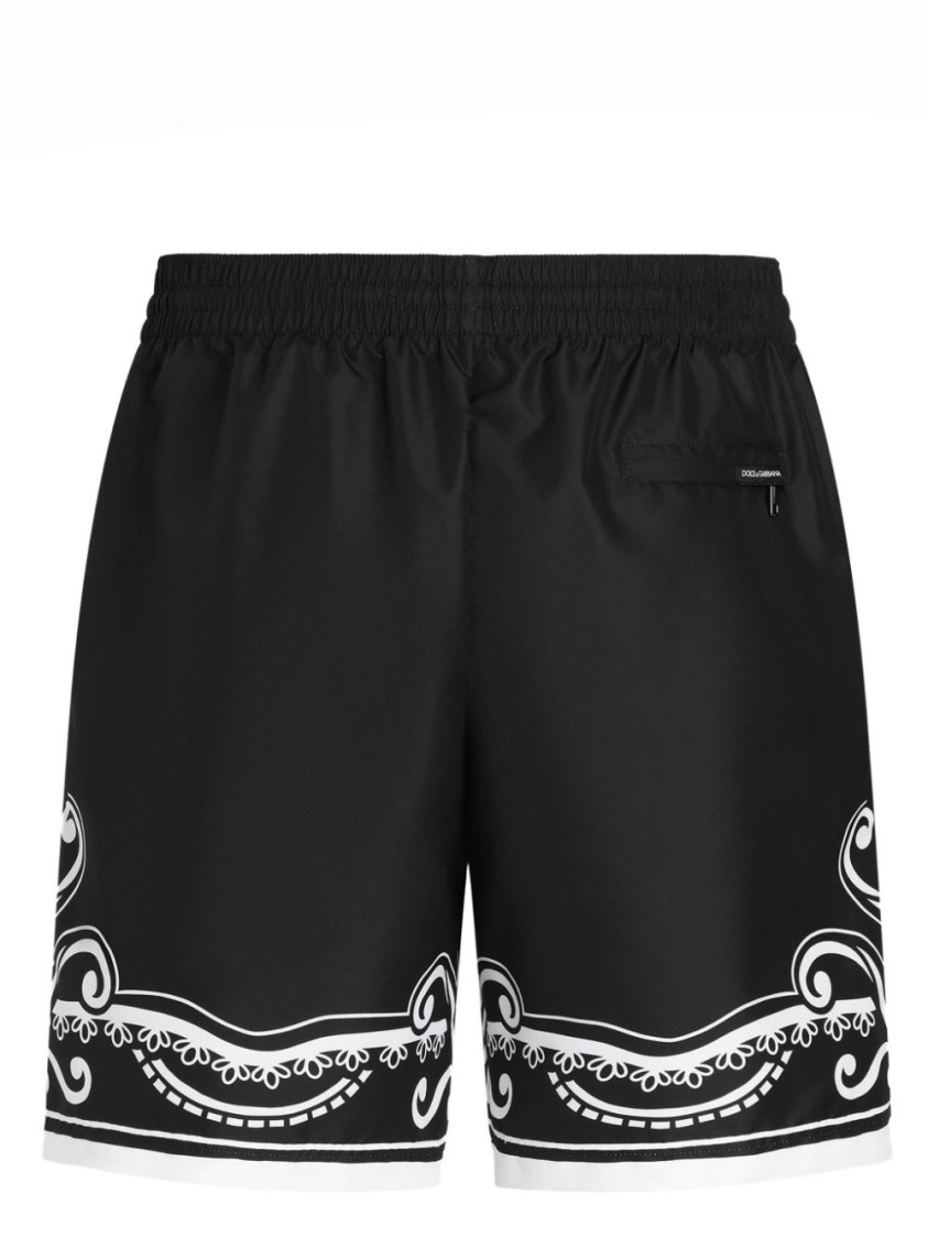DOLCE & GABBANA DOLCE & GABBANA MARE NERO SWIM SHORTS