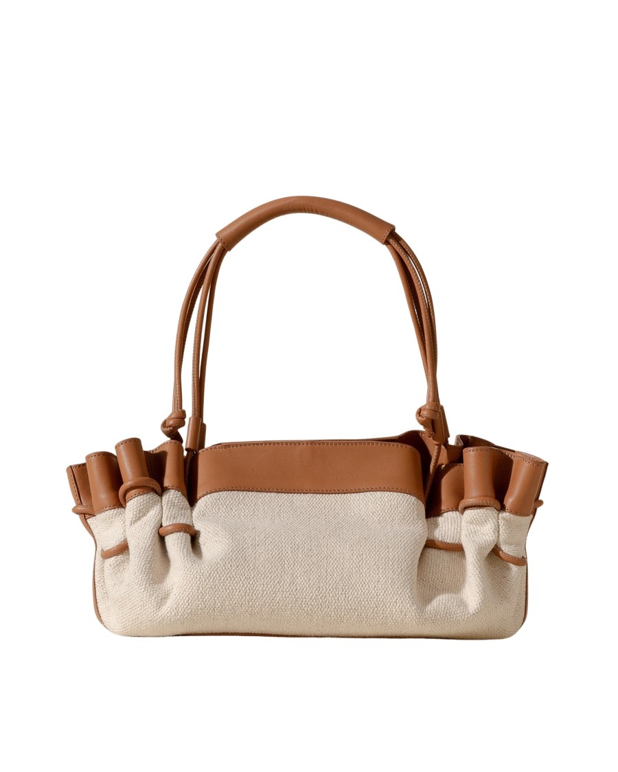 Hereu Arta Canvas Structured Cotton Shoulder Bag