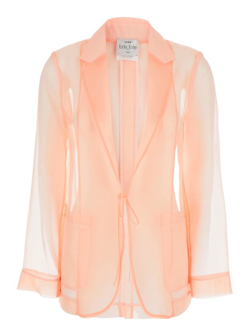 Forte Forte Pink Jacket With Classic Lapels