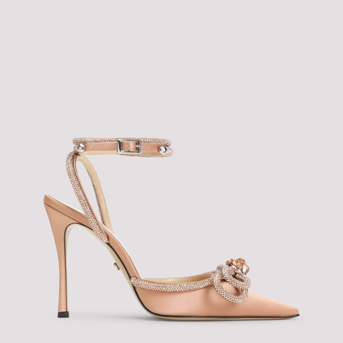 Mach&mach 90mm Double Bow Embellished-bow Heeled Pumps In Pink