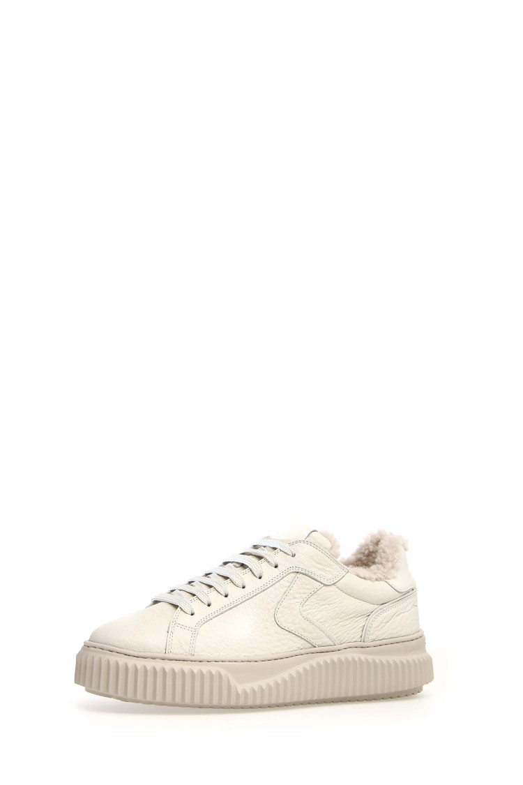 VOILE BLANCHE VOILE BLANCHE CALFSKIN SNEAKERS WITH REMOVABLE INSOLE AND ULTRA-LIGHT RUBBER SOLE