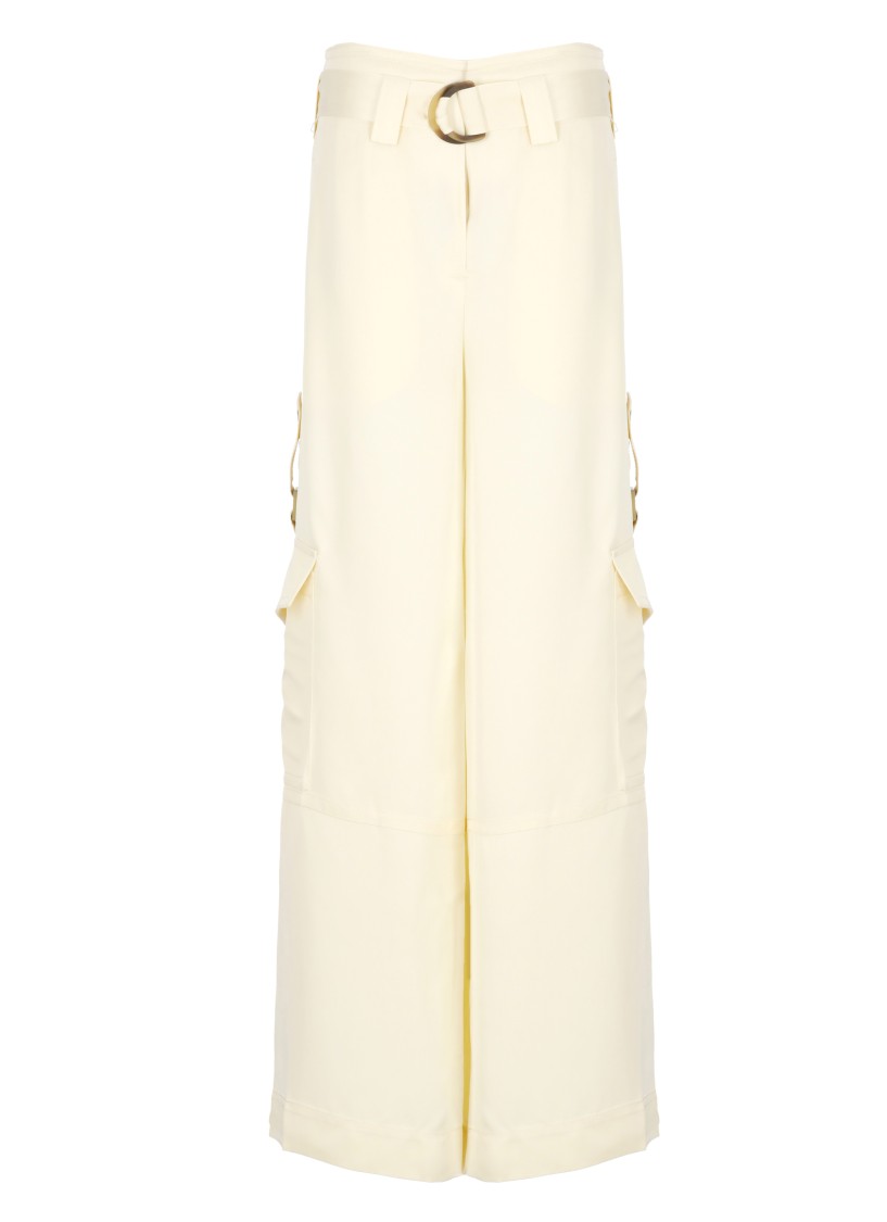 Zimmermann Pants In Yellow Viscose