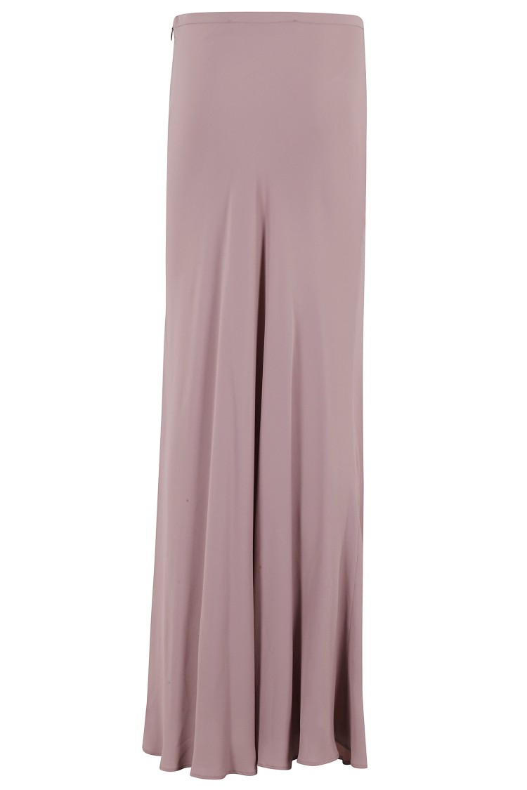 FEDERICA TOSI FEDERICA TOSI FLARED HEM CREPE DE CHINE MAXI SKIRT 