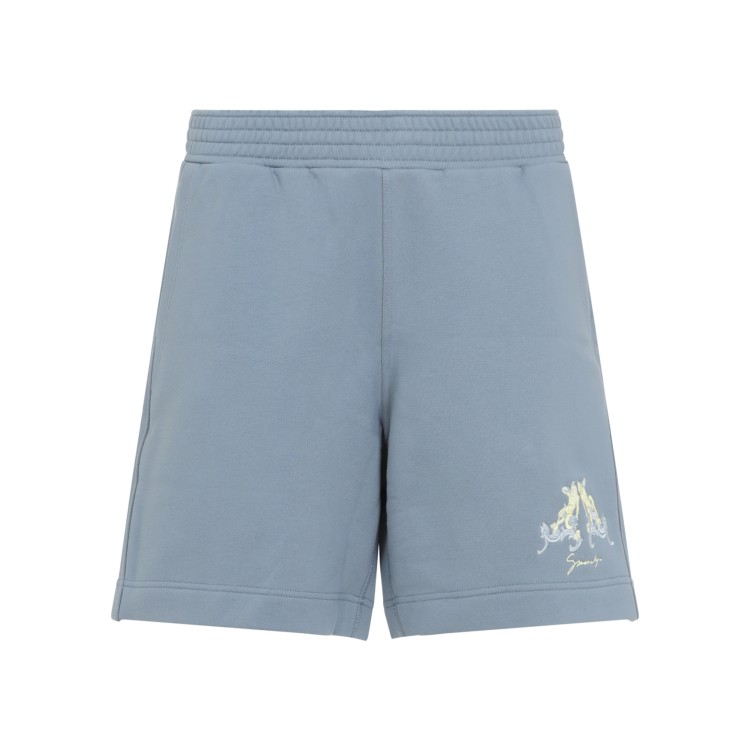 Givenchy Relaxed-Fit Cotton Shorts in Blue | THE LIST