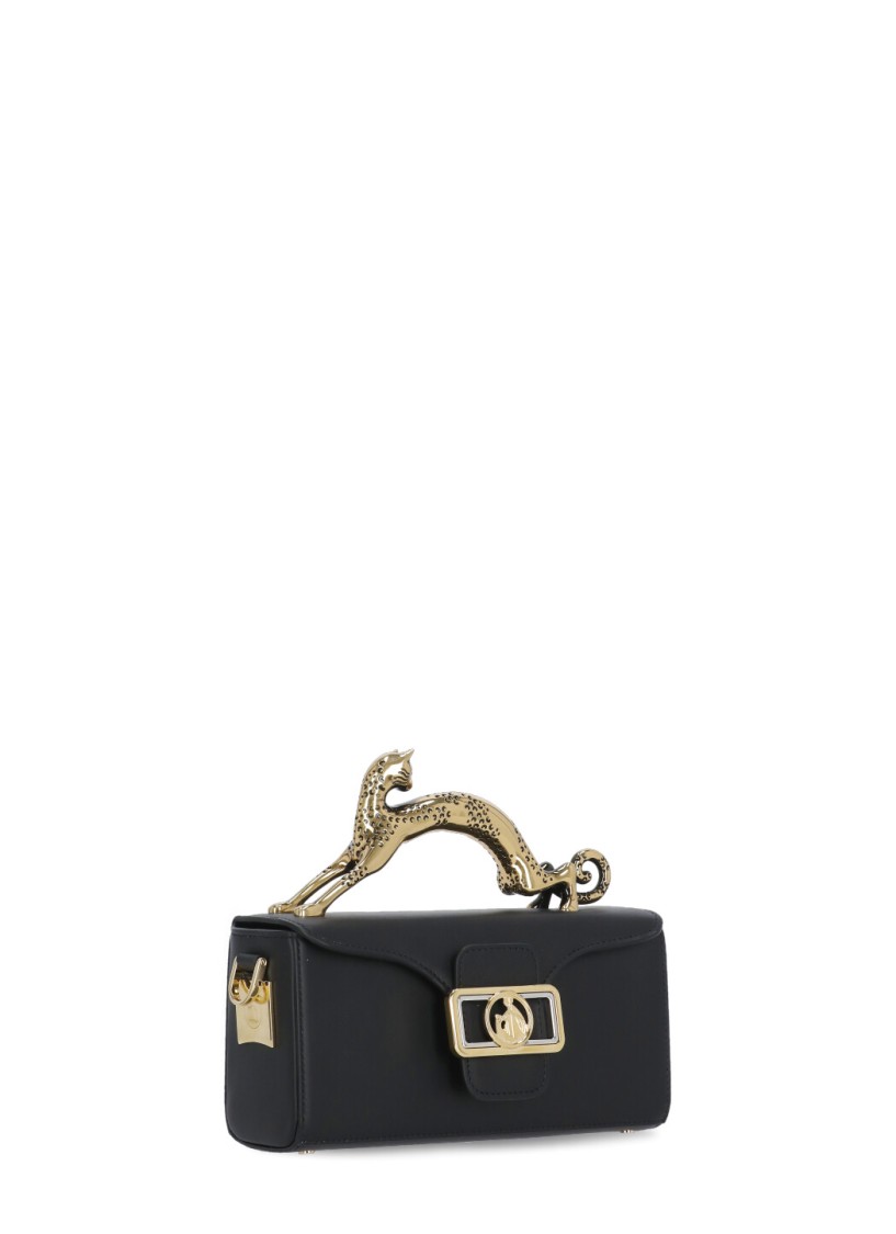 LANVIN LANVIN BLACK PENCIL CAT NANO HAND BAG
