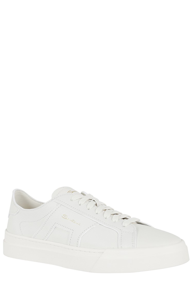 Shop Santoni Dbs Sneakers In White