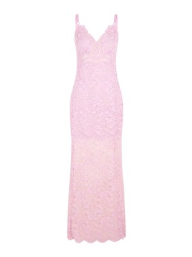 オールインワン・サロペット Rabanne Long Lilac Lace Dress Bardot Neckline Rabanne Bardot-neckline Lace Maxi Dress | Purple | FARFETCH ID
