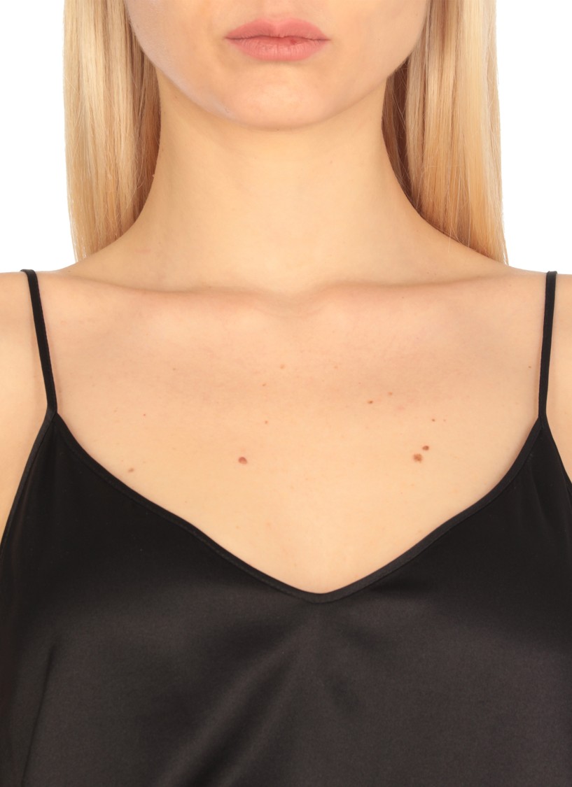 Shop Antonelli Black Silk Top